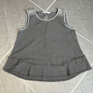 Gray Tank With Keyhole Back Size Small Paper Crane